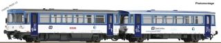 Motorový vůz 810 472 s vlekem ČD TT - Roco 7780004